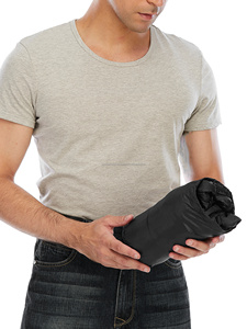 Chaqueta ligera XL para hombre, abrigo cálido con cremallera a prueba de viento, chaqueta acolchada empacable para invierno - Product Image 5