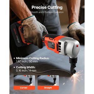 Taglierina Elettrica a Batteria 18V 4000 mAh con Motore Brushless 1200 RPM, per Metallo e Plastica, con Custodia per un Uso Comodo - Product Image 4