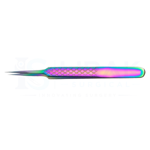 Pince à épiler de précision professionnelle Ijrak en acier inoxydable arc-en-ciel pour extensions de cils |   Pinces à cils à pointe fine, longueur 10 mm - Product Image 6