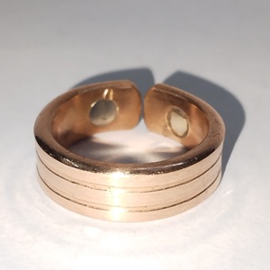 Unisex Copper Magnetic <b>Ring</b> for Joint Pain and Wellness Elegant Two-Tone Copper <b>Ring</b> for Men and Women - Product Image 2