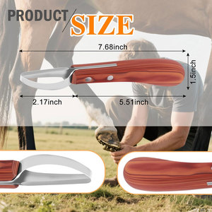 Hoof Knife with Built-in <b>Sharpener</b> High Carbon Steel Blade Professional Hoof Trimming <b>Tool</b> Durable <b>Sharpener</b> Hoof Knife Farrier - Product Image 5
