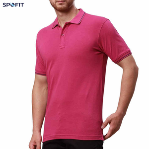 Polo à manches courtes pour homme, uni, décontracté, pour le golf, logo personnalisé, couleur personnalisée, bordure de col personnalisée - Product Image 5