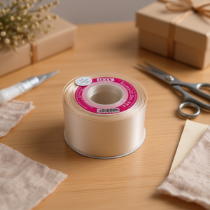 Cinta de Raso Ilan de 5.0cm, 25 Yardas, Color Gris D-46 - Product Image 2