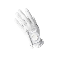Gant de golf unisexe en cuir véritable, couleur personnalisée, antidérapant, respirant, avec boucle pour la main gauche, pour les sports de plein air