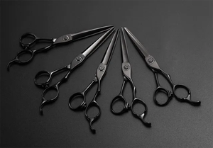 กรรไกรตัดผมแบบฟันเรียบ ทนความร้อนสูง คุณภาพสูง สำหรับร้านทำผมและร้านตัดผมชาย ANAAIF - Product Image 2