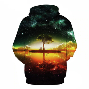 Sudadera con capucha de forro polar sublimado para otoño, diseño streetwear con estampado completo, talla personalizable, poliéster/algodón, con cremallera - Product Image 3