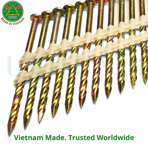 Clavos de plástico de 2-3/8 pulgadas con vástago de tornillo para clavadora neumática de fábrica vietnamita |   Clavos en tiras de plástico - Product Image 6