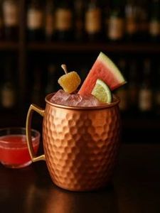 Copper Moscow mule mug set golden marina beverage <b>cups</b> <b>reusable</b> handmade serving mugs premium finish - Product Image 4