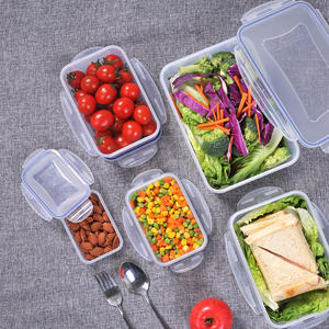 Eco-Friendly 100% BPA-Free Flexible Rectangle Meal Prep <b>Glass</b> <b>Containers</b> with PP Lid Microwave & Freezer Safe Lacquer Techniques - Product Image 5