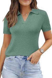 Nouveauté - Chemise polo pour femme 100% coton - Manches courtes classiques - Style élégant et décontracté - Chemises de golf - Exportation du Bangladesh - Product Image 6