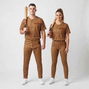 Wholesaler Prices Low MOQ Breathable Sublimation Printed Polyester Custom <b>Men</b> Baseball Pants - Product Image 2