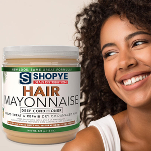 Après-shampoing hydratant profond à la mayonnaise, huile de coco et huile d'olive, fortifiant pour cheveux abîmés – Très populaire - Product Image 3