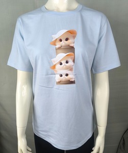 <b>Cute</b> Yellow <b>Bear</b> Solid Women's T-Shirt for Crew Neck Short Sleeve Regular Fit All Seasons 100% Cotton Anti-Pilling Breathable - Product Image 3