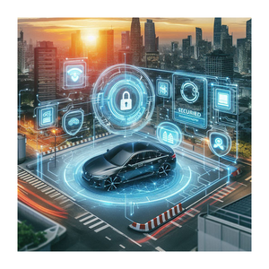 Systèmes de sécurité de voiture sans fil pour véhicules de haute sécurité avec capteur de choc Serrures de porte électroniques avec verrouillage de voiture à distance - Product Image 3