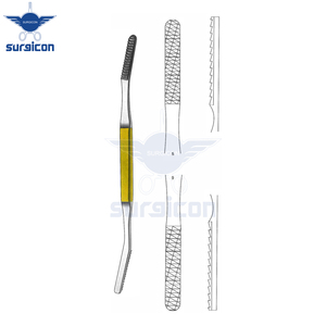 Râpes nasales Fomon 20,5 cm / 8 pouces, angulaires avec inserts en carbure de tungstène TC 40 x 7 mm Fig. 5/6 pour une mise en forme précise des os nasaux - Product Image 5