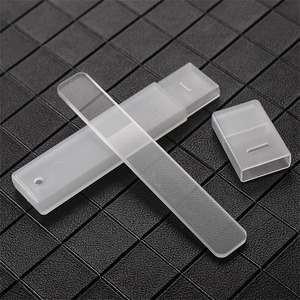 BAFA SURGICAL INSTRUMENTS Lima de uñas transparente desechable de doble cara, grano 100, duradera, con estuche protector para el cuidado de las uñas - Product Image 1