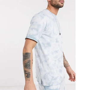 Ensemble d'été personnalisé de haute qualité par sublimation, style streetwear, taille élastique avec poches latérales, tenue de plage, effet délavé - Product Image 6