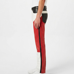 Custom Logo <b>Men</b> Genuine <b>Leather</b> Pants <b>Men</b> Premium Quality Full <b>Leather</b> <b>Trousers</b> <b>Men's</b> <b>Leather</b> Pant With Pockets - Product Image 3