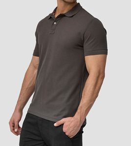 Chemise polo pour homme tendance, couleur gris, haute qualité, nouveau style, respirante, style décontracté, vêtements pour homme - Product Image 3