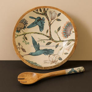 Tazón de Madera Natural Hecho a Mano, Superficie Pulida de la Mejor Calidad, Ideal para Frutas, Ensaladas, Sopas, Bocadillos, Cocina y Comedor - Product Image 6