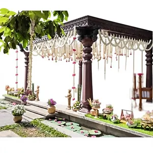 Mandap de mariage traditionnel de style Kerala en plastique renforcé de fibres, démontable, pour cérémonie, stand de réception, décoration intérieure et extérieure - Product Image 1