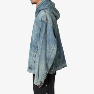 เสื้อฮู้ดดี้เดนิมทีมชาย ผ้าทนทาน ผลิตในปากีสถาน รับผลิตแบบ OEM ODM ขายส่งเสื้อฮู้ดดี้เดนิมทีมชาย - Product Image 6