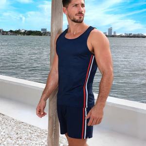 Summer Wear Relaxed Fit Breathable Eco-Friendly O-Neck Printed Tank Top for <b>Men</b> Casual 100% Polyester All Colors Sizes Wholesale - Product Image 5