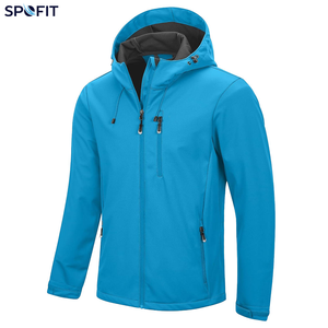 Chaqueta Softshell Roja Personalizada con Capucha, Impermeable y Cortavientos, para Exteriores, con Múltiples Bolsillos con Cremallera, Fabricante OEM - Product Image 5