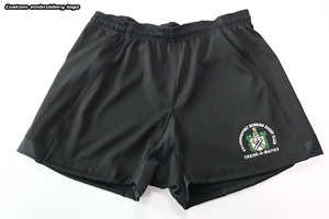 Customized Embroidery logo Solid High-vis Color Woven Footy Cotton Rugby Shorts With Pockets - Product Image 2