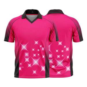 Maillot de cricket en polyester haute performance, imprimé sur mesure par sublimation, manches courtes, toutes saisons, uniformes d'équipe - Product Image 5
