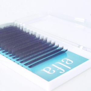 Extensiones de pestañas de seda personalizadas de 0,15mm de espesor al por mayor, pestañas postizas con logotipo personalizado en bandejas de pestañas - Product Image 2