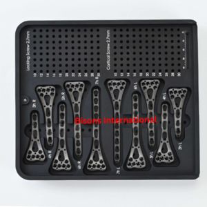 Kit d'instruments orthopédiques manuels en acier inoxydable Bisons Wholesale pour la fixation osseuse et la réparation des fractures du radius distal - Product Image 1