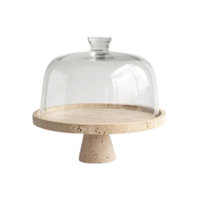 Soporte Redondo para Pastel Hecho a Mano, de Primera Calidad, para Mesa, Bodas, Postres, Panadería, Cocina, Mostrador, Natural - Product Image 1