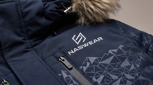 Parka d'hiver pour homme de qualité supérieure, bleu marine, à capuche, avec garniture en fourrure, imperméable, rembourrée de duvet, longue, style décontracté, Parka Jacek - Product Image 6