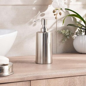 Distributeur de savon mural en acier inoxydable de qualité supérieure, pompe à savon liquide en métal pour salle de bain - Product Image 3