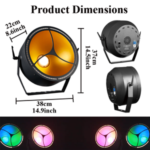 10 pezzi a soli 1694 €, luce di ritorno RGB a colori da 200W, effetto matrice retrò, LED Par Light <span class=keywords><strong>con</strong></span> controllo DMX512 per discoteche, DJ, feste ed eventi. - Product Image 2