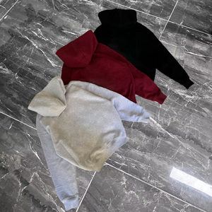 Sweats à capuche de haute qualité Sweatshirts d'usine personnalisés Boxy pull surdimensionné polaire sweats à capuche épais Logo personnalisé Oem surdimensionné à capuche - Product Image 3