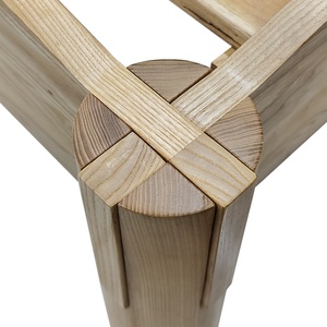 Lit OEM en bois et caoutchouc Mobilier de chambre Queen Size style moderne Fabriqué au Vietnam quantité minimale de commande sur demande - Product Image 6