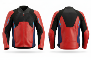 All Season Wear Custom Logo Design Motorcycle Riding Jacket CE Armor Protective Breathable Mesh Leather Racing Biker Safety Gear - Product Image 6