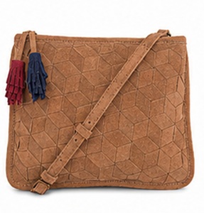 Bolso Bandolera de Piel de Ante Premium Gravs para Mujer, Estilo Vintage, Moda de Verano, con Borlas, Diseño Geométrico, Bolso Mensajero con Cierre Ajustable - Product Image 1