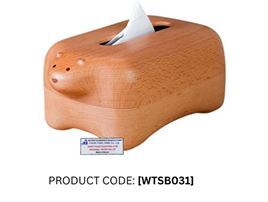 Caja de pañuelos de madera con diseño de animales, forma rectangular, grabado láser, marca THANH TUNG THINH CO. LTD, proveedor mayorista de Vietnam - Product Image 2