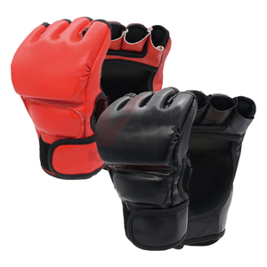 Custom MMA Gloves Adjustable <b>Strap</b> Fight Gloves for Grappling Sparring Training Durable Gear - Product Image 1