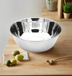 Grand saladier en acier inoxydable, style classique, écologique, pour la cuisine, à prix abordable. - Product Image 3