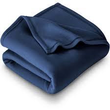 Couverture chauffante portable en peluche bleu marine uni, pliable, en polaire douce, légère, confortable pour le voyage, chaleur douillette, 0,5-1,5 kg, lavable en machine - Product Image 3