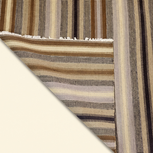 Alfombra DECORDEC de Lana, Tejida a Mano, con Rayas Horizontales Finas y Texturizadas, Antideslizante, Ecológica, Gruesa, Estilo Moderno para Dormitorio y Sala de Estar - Product Image 6