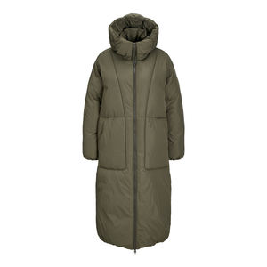 Veste matelassée personnalisée pour femme, collection hiver 2026, haute qualité, avec capuche, en duvet, long manteau d'hiver, nouveau design, OEM - Product Image 1
