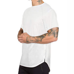 Camiseta Deportiva de Manga Corta para Hombre, 100% Algodón, Tejido Elástico, Secado Rápido, Transpirable, para Fitness, Running, Entrenamiento y Gimnasio - Product Image 4