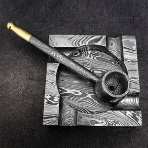 Cenicero de Metal con Patrón Damasco Premium, Cenicero Duradero Hecho a Mano para Cigarrillos y Cigarros, para Uso en el Hogar y la Oficina - Product Image 2