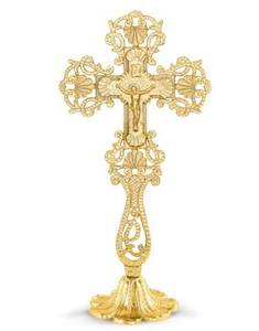 Metal Made Bishop's Blessing Crucifix Eco-friendly Customizable Custom Color Offset Printing Christian Catholic Church Crucifix - Product Image 3