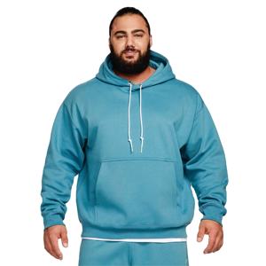 Sweat-shirt en molleton lourd 400g personnalisé de haute qualité pour hommes, sweat à capuche anti-rétrécissement de couleur unie, logo personnalisé français imprimé - Product Image 1
